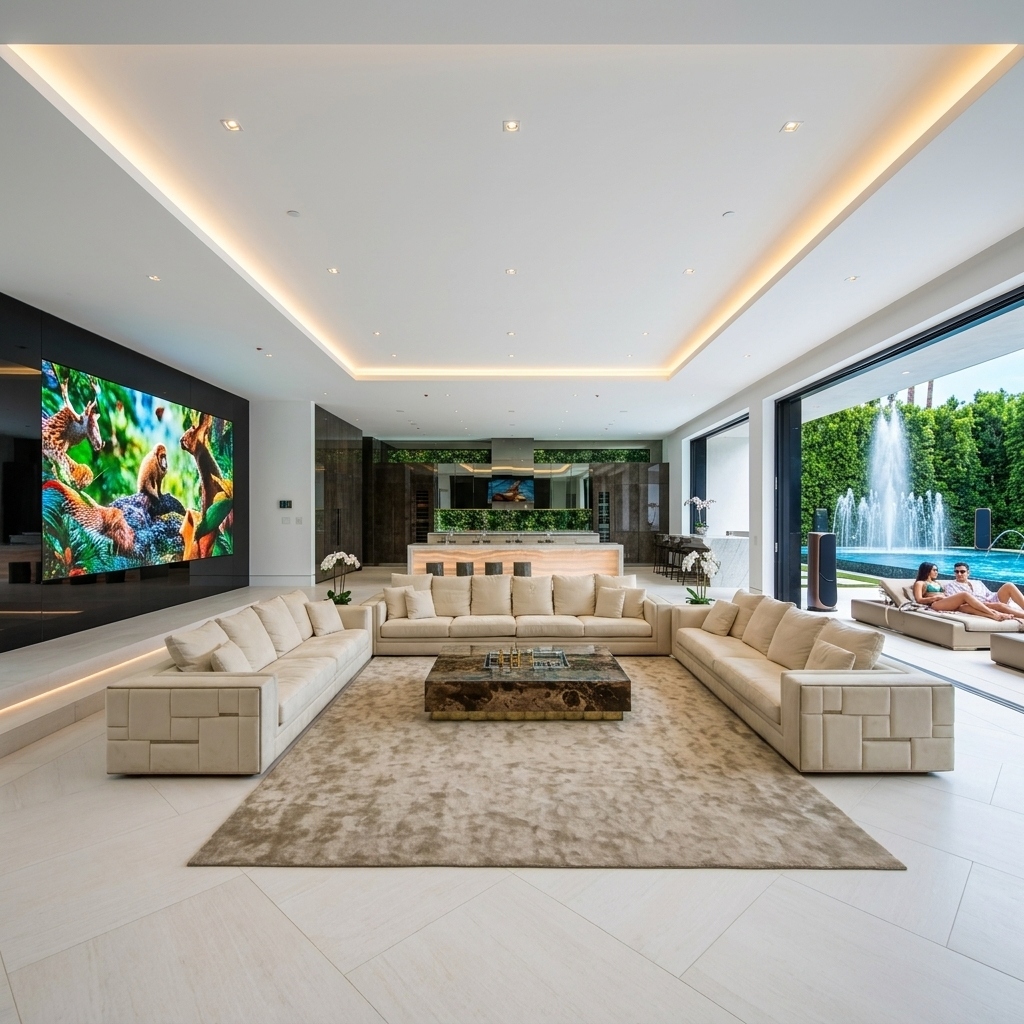 Miami Mansion Video Wall Reality