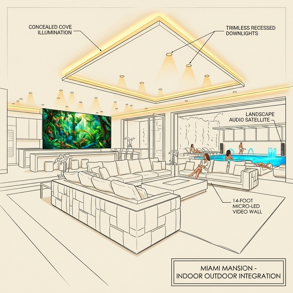 Miami Mansion Technical Sketch